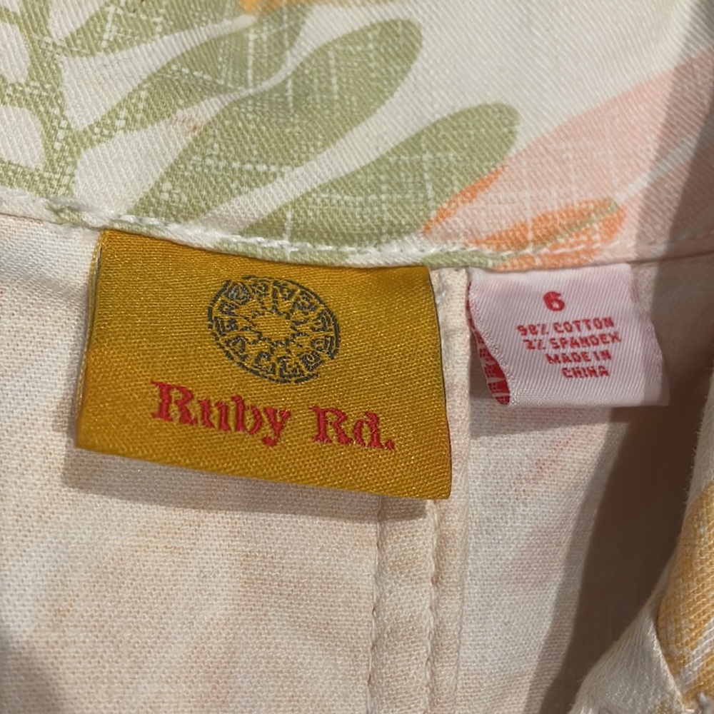 Ruby Rd 3/4 Sleeve Button Front Jacket - image 2